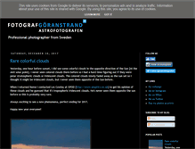 Tablet Screenshot of blogg.astrofotografen.se
